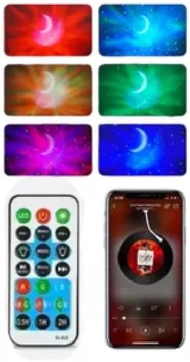 Projetor luz da Galáxia Robô Astronauta Luminária Estrelas Galáxias Luz Noturna Nebulosa Controle Remoto Projetor Estelar LED Decoração Cósmica Céu Estrelado Luz Ambiente Futurista Quarto
